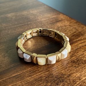 Stella & Dot white/cream bracelet